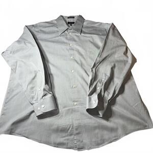 Claiborne Men's XL Gray Dress Shirt - Classic & Comfortable 100% Cotton